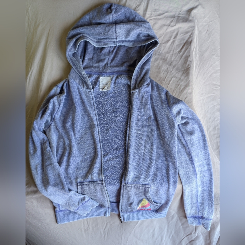 Blue Roxie Hooded Zip-Up Jacket